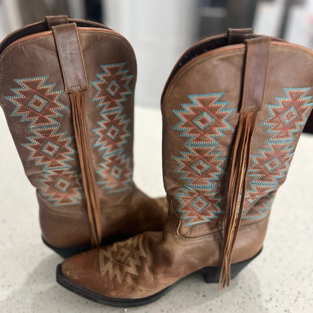 LAREDO WOMEN'S CHARMAYNE Cowboy Sz 9
WESTERN BOOTS SNIP TOE Teal - Picture 5 of 9